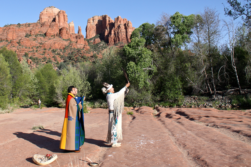 Crescent Moon Ranch Native Ceremony Sedona Wedding Photographer