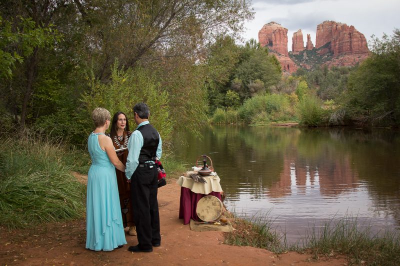 Red Rock Crossing Relecting Pool Sedona Wedding Location